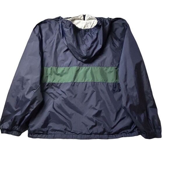 Vtg Walt Disney World Sz XXL Blue 1/4 Zip Windbreaker Jacket Mickey Packable - Picture 4 of 14